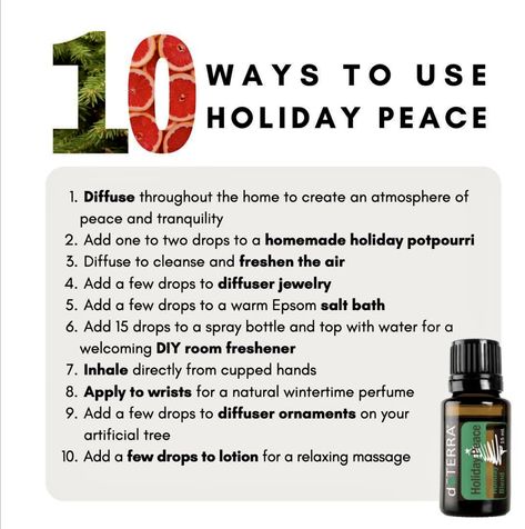 Holiday Peace Doterra, Peace Doterra, Holiday Potpourri, Grapefruit Peel, Doterra Blends, Siberian Fir, Essential Oil Remedy, Room Freshener, Oil Remedies