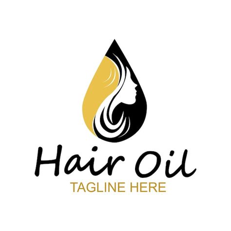 Hair oil essential logo with drop oil an... | Premium Vector #Freepik #vector #hair-product #hair-oil #organic-cosmetics #hair-serum Logo For Hair Products, Hair Oil Logo Design Ideas, Hair Oil Design, Hair Oil Branding, Hair Oil Business, Hair Oil Logo Design, Hair Oil Packaging Design, Hair Oil Logo, Hair Oil Advertisement