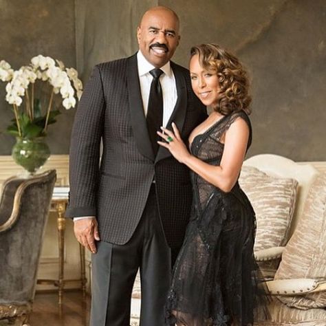 The Harveys' Epic Romance - 33 Times Steve and Marjorie Harvey's Love Was Picture Perfect Steve And Majorie Harvey, Steve And Marjorie Harvey, Steve Harvey Wife, Majorie Harvey, Steve Harvey Family, Black Celebrity Couples, Marjorie Harvey, Emmitt Smith, Power Couples