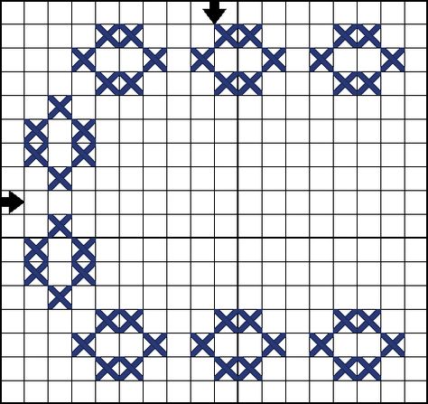 Free Cross Stitch Patterns - Borders: Free Cross Stitch Pattern - Small Oval Border Free Crochet Stitches, Cross Stitch Boarders, Free Cross Stitch Pattern, Free Cross Stitch Patterns, Simple Border, Cross Stitch Border Pattern, Cross Stitch Boards, Simple Borders, Cross Stitch Borders