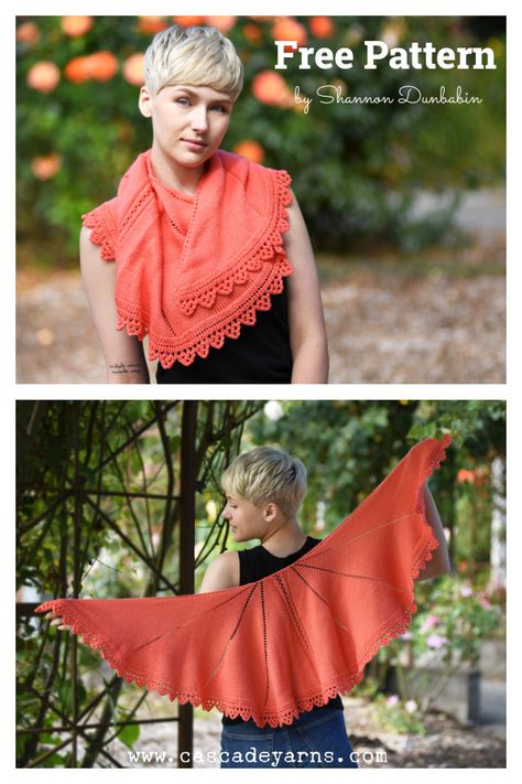 Nautilus Crescent Shawl Free Knitting Pattern Knit Crescent Shawl Pattern, Crescent Shawl Knit Pattern Free, Crescent Shawl Pattern, Crochet Shawl Patterns, Diy Shawl, Lace Leg Warmers, Crescent Shawl, Lace Knitting Patterns, Shawl Knitting Patterns