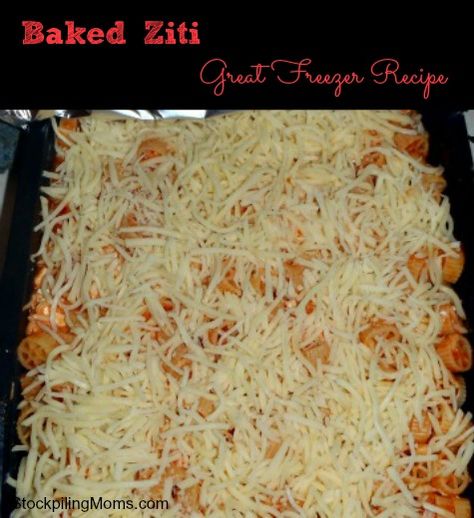 One of my favorite Freezer Cooking recipes! Freezer Baked Ziti, Baked Ziti With Italian Sausage, Easy Baked Ziti, Freezer Cooking Recipes, Make Ahead Freezer Meals, Crock Pot Freezer, Cooking Photos, Freezer Meal, Baked Ziti