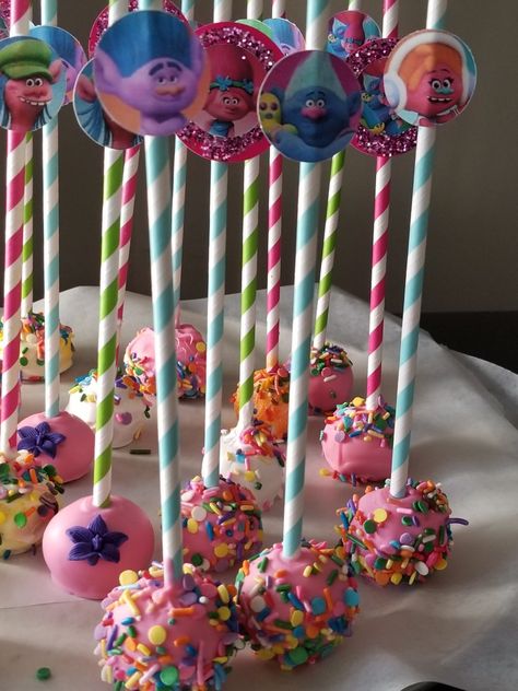 Trolls Cake Pops Ideas, Trolls Cake Pops, Trolls Birthday Cake Ideas, Diy Trolls Birthday Party, Trolls Birthday Party Cake, Trolls Birthday Cake, Trolls Cake, Trolls Party, Cooking Toys