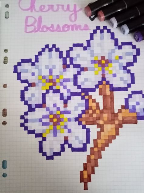 Rose Pixel Art, Pixel Art Fleur, Big Pixel Art, Square Drawings, Pixel Art Flower, Pixel Aesthetic, Square Drawing, Modele Pixel Art, Pixels Art