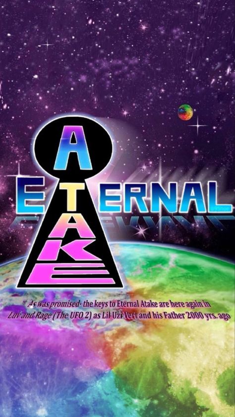 Eternal Atake Wallpaper, Lil Uzi Vert Art, Eternal Atake, Wallpaper Iphone 11, Rap Album Covers, Ufo Art, Photoshop Ideas, Rapper Art, Extreme Sport