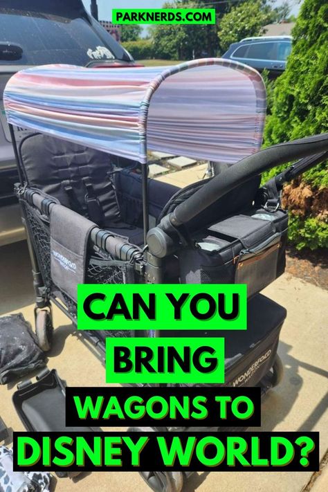 Can You Bring Wagons To Disney World? Best Stroller For Disney World, Stroller For Disney World, Stroller Hacks, Strollers At Disney World, Disney World Transportation, Best Wagons, Kids Wagon, Stroller Wagon, Beach Cart