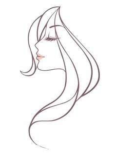 Free Beautiful Woman Head Vector Illustration - TitanUI Beautiful Pencil Sketches, Cartoon Women, Beckham Style, Drawing Hands, Silhouette Drawing, Vector People, Pencil Sketches, Stencil Patterns, Outline Drawings