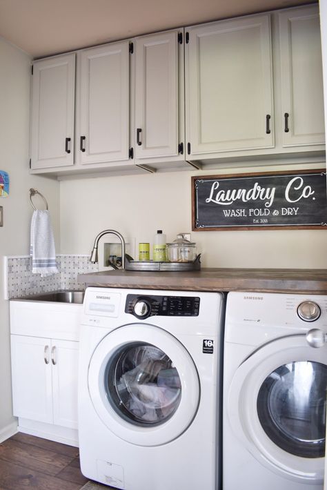 Basic Laundry Room, Laundry Room Closet Ideas, Simple Laundry Room, Room Closet Ideas, Basic Laundry, Stacked Laundry, Simple Laundry, Laundry Room Decor Ideas, Ikea Laundry Room