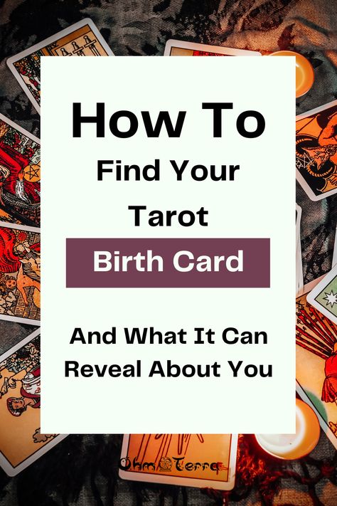 Learning what your tarot birth card is can help you understand your purpose and what you are meant to do. Not really destiny, but more like a theme for your life. Birth Cards in tarot are just the start to the journey of self discovery with tarot. #learntarot #tarot #birthcard How To Find Your Birth Tarot Card, Tarot Spreads For Self Discovery, Tarot 78 Cards, Tarot Birth Card Calculator, Tarot Birth Card Meaning, Getting To Know Your Tarot Deck, 1 Card Tarot Spread, Birth Card Tarot, Birth Tarot Card