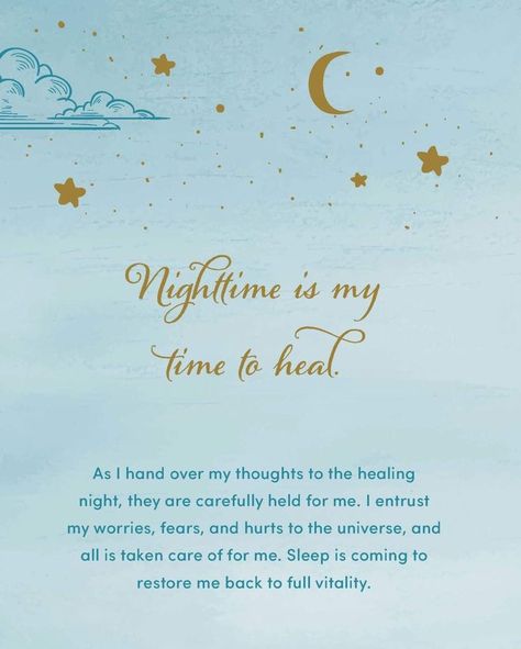 Can't Sleep? Try These Sleep Affirmations - Health Health Affirmations For Family, Pm Affirmations, Nighttime Thoughts, Witchy Affirmations, 12am Thoughts, Sleep Manifestation, Nightly Affirmations, Family Affirmations, Sleep Mantra