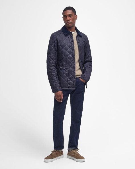 Barbour Heritage Liddesdale Quilted Jacket | Navy⁠ ⁠ A modern slim tailored version of the iconic Liddesdale Jacket. With the Classic Liddesdale detailing including the signature diamond quilt, corduroy collar and snap close front with two deep pockets, but constructed in an easy to wear slimmer fashion fit. Made with a wind-resistant synthetic outer, quilted with a warm wadding, with durable Nylon inner, the Liddesdale is light and protective, without missing out on style.⁠ ⁠ Features:⁠ Cord... Barbour Liddesdale, Barbour Mens, Classic Jacket, Latest Mens Fashion, Fashion Fits, Diamond Quilt, Mens Casual Outfits, Quilted Jacket, Suits You