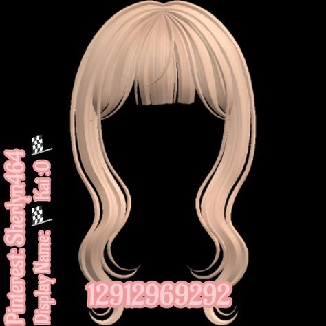 3 Letters Name For Rpw, Blonde Bangs Code, Roblox Brown Bangs Id Code, Bangs Codes Bloxburg, Berry Avenue Codes Bangs, Blonde Hair Bangs, Brown Hair Roblox Id, Vampire Hair, Gyaru Aesthetic