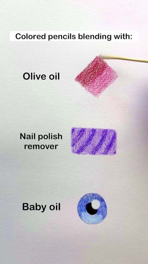 Blending colored pencils with household items #coloredpencils #colouredpencils #coloringpencils #colouringpencils #blending | Smashing Pencils How To Blend With Colored Pencils, How To Blend Colored Pencils, Blend Colored Pencils, Artsy Crafts, Blending Colored Pencils, Blending Tools, Art Help, Unicorn Colors, Colored Pencil Techniques