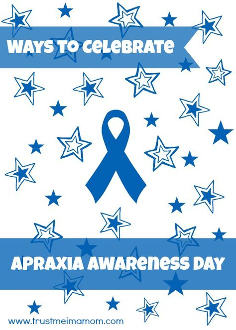 Fun Ways to Celebrate Apraxia Awareness Day Speech Apraxia, Apraxia Awareness, Kids Speech Therapy, Nails With Stars, The Swan Princess, Childhood Apraxia Of Speech, Blue Day, Facebook Cover Photo, Write A Letter