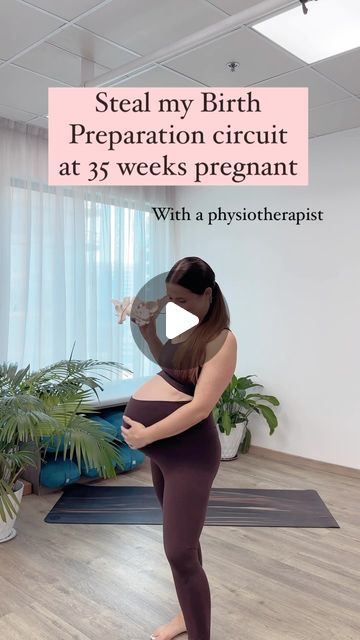 Alice | Physiotherapist Pre/Postnatal Exercise Specialist on Instagram: "🌟 35 weeks Birth Prep Yoga Exercises 🌟

These movements are really effective to Prepare your body for birth & can be practised daily during third trimester to encourage babies optimal positioning and allow more space in the pelvis for baby The more mobile your pelvis is, the easier babies descent will be & the smoother your delivery 🙏🏼👶🏻🐣.

Here’s the exercises below to get that pelvis moving and baby into an optimal position for. Birth 🫶🏽🥰 these can be done at any time during pregnancy 💃🏻. 

Here’s the exercises I’m focusing on right now in my 35th week 😅🙋🏻‍♀️:

1️⃣ Forwards Lean deep Squats x10
2️⃣ Goddess pose x 30 secs
3️⃣ Adductor stretch with rotations x8 each side 
4️⃣ Preggo Tweeerk 👀😅 x 30 se Adductor Stretch, Goddess Pose, Birth Prep, 35 Weeks Pregnant, 34 Weeks Pregnant, Birth Preparation, Deep Squat, Yoga Exercises, Third Trimester