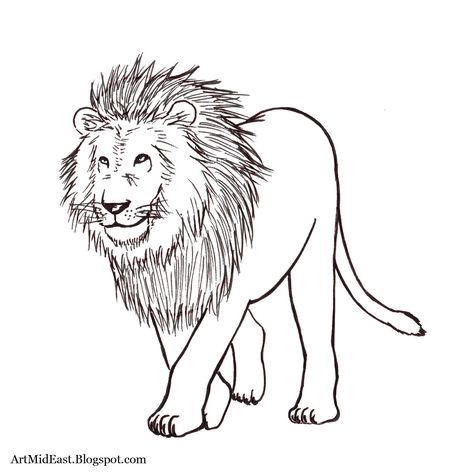 Final step of my drawing lesson: "How to draw a Lion", at: http://artmideast.blogspot.co.il/2013/07/how-to-draw-lion-step-by-step.html Draw Lion, Lion Drawing Simple, Draw A Lion, Lion Sketch, Lion Drawing, Drawing Lesson, Drawing Heads, Wd 40, Lion Pictures