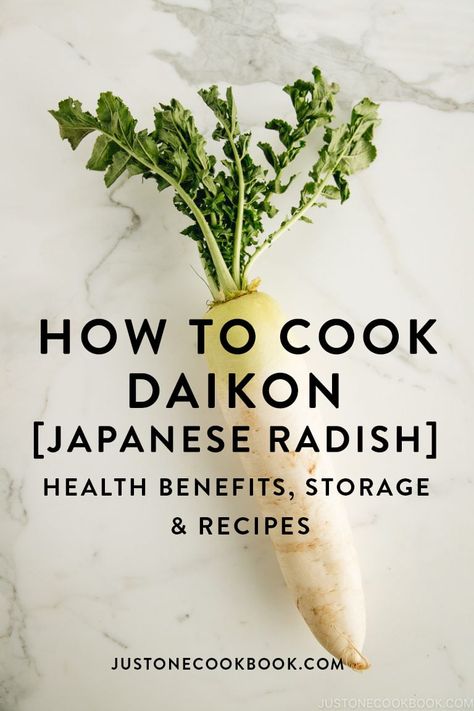 Chinese Radish Recipes, Japanese Radish Recipes, Diakon Radish Recipes, Daikon Radish Recipes, Daikon Recipes, Health Benefits Of Radishes, Daikon Recipe, Just One Cookbook, Japanese Diet