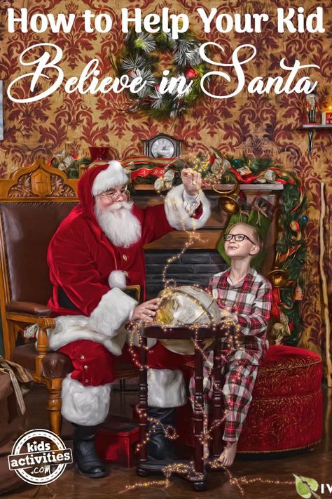 How To Help Your Kid Believe in Santa Santa Real, Friends At School, Santa Experience, Believe In Santa, Meet Santa, Magic Bag, Between Friends, Christmas Activities For Kids, Kids Room Organization