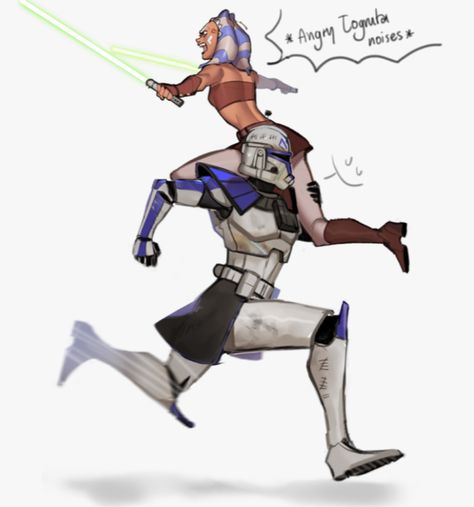 Clone Wars Fanart, Rex And Ahsoka, Disneysea Tokyo, With All Due Respect, Clone Wars Art, Star Wars The Clone Wars, Star Wars Ahsoka, Star Wars Jokes, Star Wars Drawings