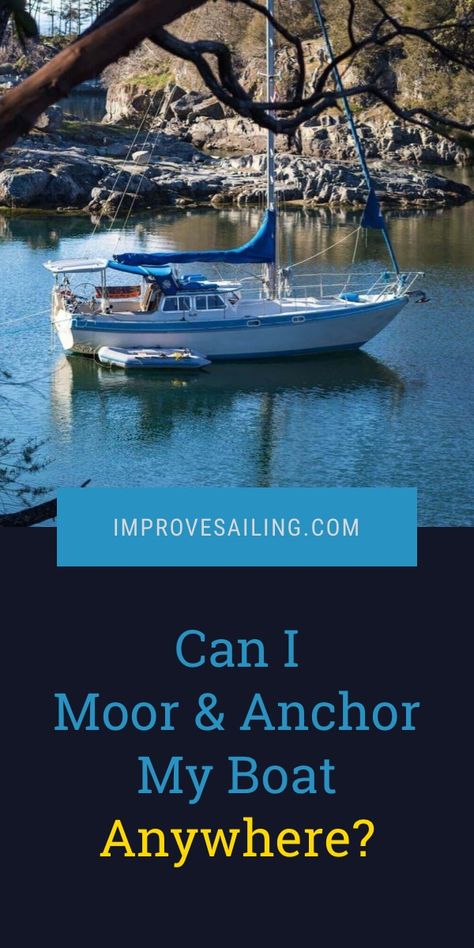 Can I Moor & Anchor My Boat Anywhere? No - but you can be handy about it. Read the article to get tips from an experienced world sailor on how to moor your boat cheaply. #sailing #tips #learn #beginner #sailboat Sailing Lifestyle, Sailing Basics, Sailing Life, Big Boat, Boat Living, Boating Tips, Ocean Sailing, Sailboat Living, Dublin Ireland Travel