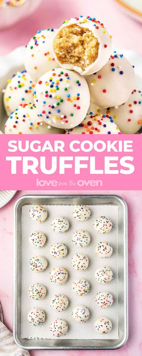 Cookie Truffles • Love From The Oven Cookie Crumb Truffles, Sugar Cookie Truffles, Wafer Cookie, Cookie Truffles, Love From The Oven, Truffle Cookies, Cookie Balls, Vanilla Wafer, Cookie Hacks