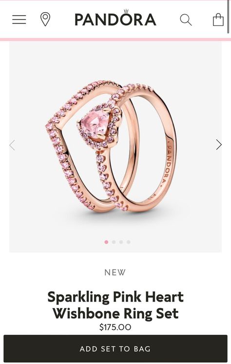 Pandora Rose Gold, Pandora Rose, Wishbone Ring, Pandora Heart, Pandora Rings, Brown Handbag, Jewelry Lookbook, Pretty Rings, Pandora Jewelry