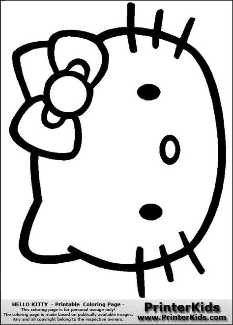 printable hello kitty coloring pages | Hello Kitty - Face - Coloring Page | Artsy Fartsy Hello Kitty Baby Shower, Hello Kitty Theme Party, Hello Kitty Birthday Cake, Diy Hello Kitty, Hello Kitty Face, Hello Kitty Colouring Pages, Hello Kitty Printables, Hello Kitty Baby, Printable Colouring