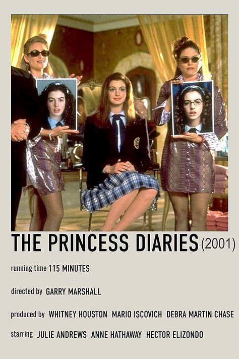 The Princess Diaries Poster, Princess Diaries Poster, Princess Diaries Movie Poster, Princess Diaries Movie, Y2k Movies, The Princess Diaries 2001, Polaroid Movie Poster, Diary Movie, The Princess Diaries