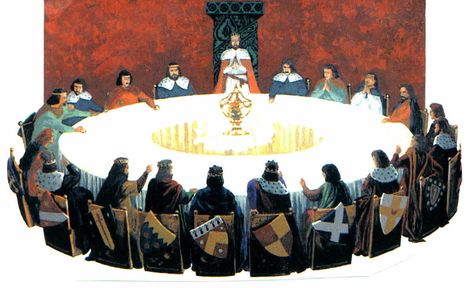 Round Table King Arthur, The Round Table King Arthur, King Arthur And The Knights Round Tables, Knights Of The Round Table Art, King Arthur Art, Camelot Aesthetic, King Aurther, Thumbnail Material, King Arthur Round Table