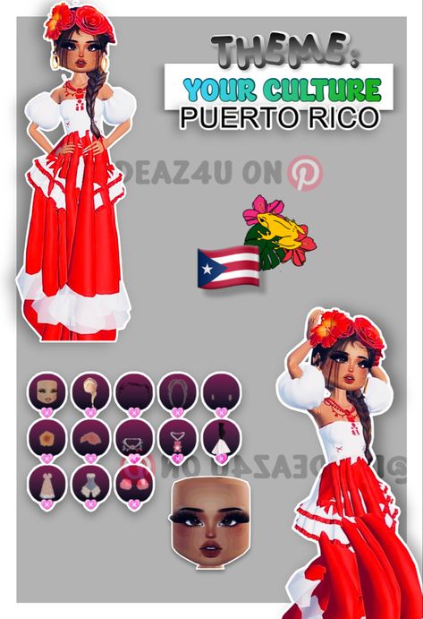 • 🏵️ • - #fyp #dti #dresstoimpress #dress #to #impress #roblox #dtiideas #aesthetic #outfitideas #dresstoimpressideas #idea #board #pin #robloxpin #robloxdti #robloxdresstoimpress Puerto Rico Dress To Impress, Dress To Impress Lord Farquaad, Your Culture Dress To Impress, Lord Farquaad, Dti Fits, Aesthetic Roblox Royale High Outfits, Board Pin, Dti Outfits, Royale High