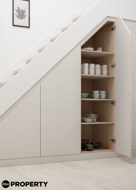 Under Stairs Cupboard Storage, Living Room Under Stairs, Under The Stairs Storage, Kitchen Under Stairs, Cupboards Design, Understair Storage, Under Stairs Storage Solutions, Room Under Stairs, Stair Nook