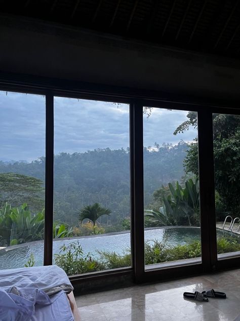 777 Nature Pool, Danish Aesthetic, Window Aesthetic, Ubud Villas, Dream House Garden, Bali Retreat, Jungle Photography, Ubud Indonesia, Hotel Vacation