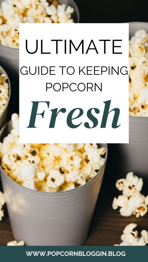 popcorn container fresh crunchy Make Ahead Popcorn Recipes, How To Package Popcorn To Sell, How To Keep Popcorn Fresh, Popcorn Storage Ideas, Gourmet Popcorn Packaging, Popcorn Shop Ideas, Popcorn Bar Containers, Popcorn Display Ideas, Popcorn Packaging Ideas