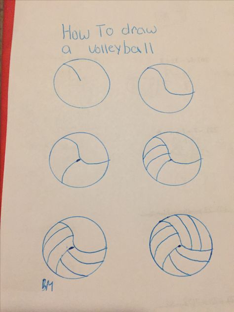 How to draw a volleyball Volleyball Rock Painting Ideas, Volley Ball Poster Ideas, How To Draw A Volleyball, Draw A Volleyball, Volleyball Crafts, Volleyball Drawing, Posters Diy, Volleyball Posters, Parking Spot Painting