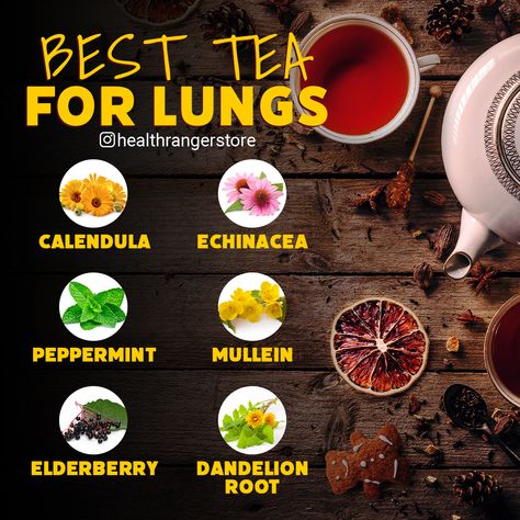 Tea For Lungs, Diy Natural Detergent, Tea Blends Recipes, Natural Decongestant, Lung Detox, Foods For Healthy Skin, Healthy Lungs, Healing Tea, Health Tea