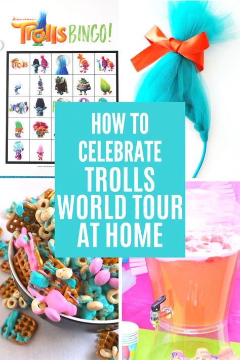 Movie Essentials, Trolls World Tour Party, Troll Party Theme, Queen Barb, Glow Crafts, Teen Party Games, Trolls Party, Trolls World Tour, Trolls Birthday Party