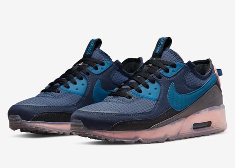 Nike Air Max 90 Terrascape Obsidian DH4677-400 Release Date-4 Nike Air Max 90 Terrascape, Air Max 90 Terrascape, Nike Air Max Terrascape 90, Madder Root, Hiking Sneakers, Nike React, New Nike Air, Latest Sneakers, Unisex Shoes