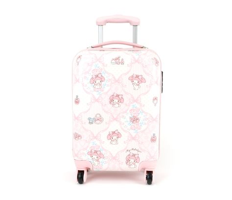 Sanrio Suitcase, Sanrio Surprises, Cute Suitcases, Kawaii Bags, Small Suitcase, Kawaii Makeup, Spinning Wheels, Friends Travel, School Things