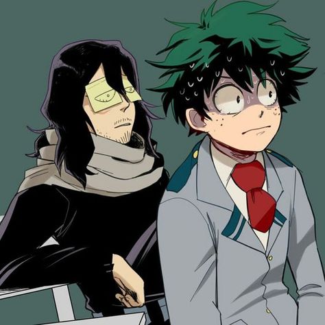 My Hero Academia // BNHA // Shota Aizawa // Eraserhead // Izuku Midoriya // Deku Shouta Aizawa, Aizawa Shouta, Kill La Kill, My Hero Academia Memes, Buko No Hero Academia, Boku No Hero Academia Funny, Wattpad Fanfiction, Hero Academia Characters, Fan Fiction