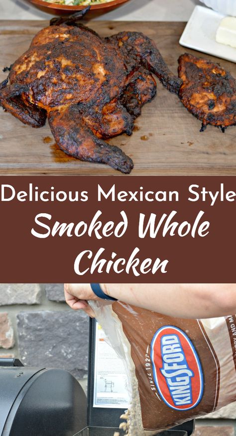 Bbq Whole Chicken, Mexican Chile, Chile Salsa, Mexican Main Dishes, Smoked Whole Chicken, Whole Chicken Recipe, Fire Chicken, South American Recipes, Whole Chicken Recipes