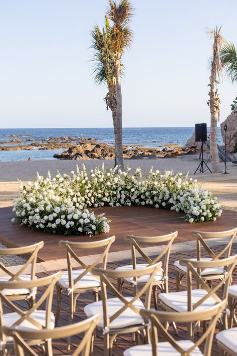 Ceremony Altar - Cabo Beach Wedding Alter Beach, Mazatlan Wedding, Simple Wedding Alter, Cabo Beach, Wedding Alter, Ceremony Altar, Wedding Alters, Cabo Wedding, Cabo Weddings