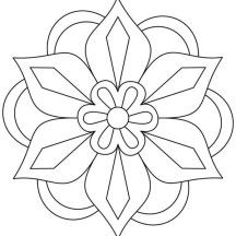 Awesome Picture of Rangoli Coloring Page Patterns Coloring Pages, Free Mosaic Patterns, Rangoli Patterns, Pola Bordir, Stencil Design, Pattern Coloring Pages, Tile Stencil, Simple Mandala, Rangoli Designs Diwali