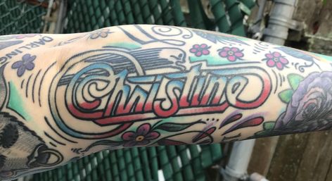 Stephen King Christine tattoo Christine Tattoo, Stephen King Tattoos, King Tattoos, Halloween Tattoos, Tattoo Design Book, S Tattoo, Stephen King, Polynesian Tattoo, Horror Movies