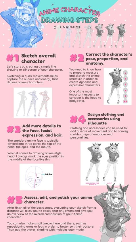 A Beginners Guide to Drawing Anime Character Complex Character Design, Beginner Sketches, Art Plan, Family Drawing, Simple Line Drawings, Animation Tutorial, Clip Studio Paint, Body Drawing, Anime Character Drawing