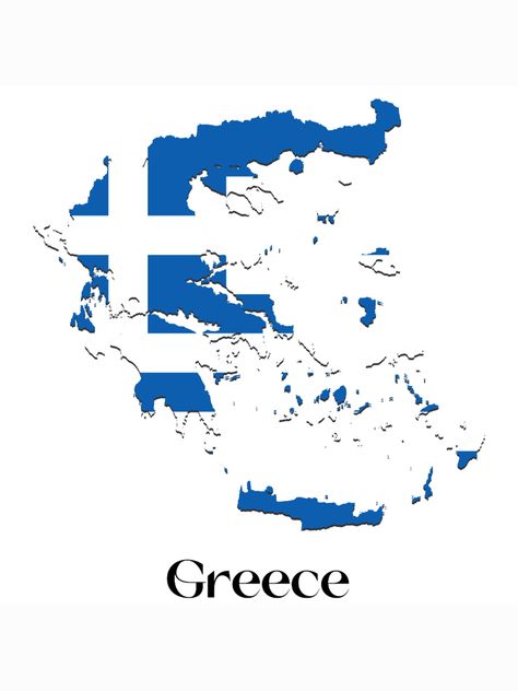 Greece flag, Greece map, Greece HD image, Greece symbol, Greece photo print. Map Of Greece, Map Logo, Greece Flag, Greece Map, Dragon King, Dream Place, Country Landscaping, Illustrated Map, Living In New York