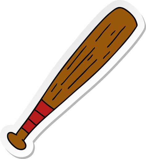 sticker cartoon doodle of a baseball bat Bat Pictures, Bat Cartoon, Bat Baseball, Sticker Cartoon, Cartoon Doodle, Funny Baseball, Cvc Word, Baseball Humor, Birthday Cakes