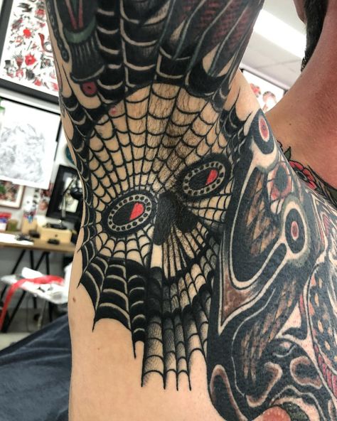 JAMES MCKENNA James Maddison Tattoo, Armpit Tattoo, Skull Art Tattoo, Traditional Sleeve, Hot Tattoos, Old Tattoos, Classic Tattoo, Traditional Tattoo Art, Sister Tattoos