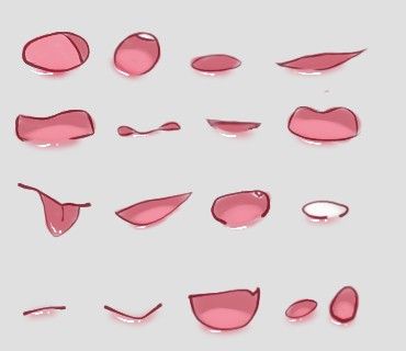 Mouth Sketches, Gacha Life Mouth, Mouth References, Gacha Mouth, Anime Mouth, Head Reference, Art Bases, Anime Mouths, Body Template