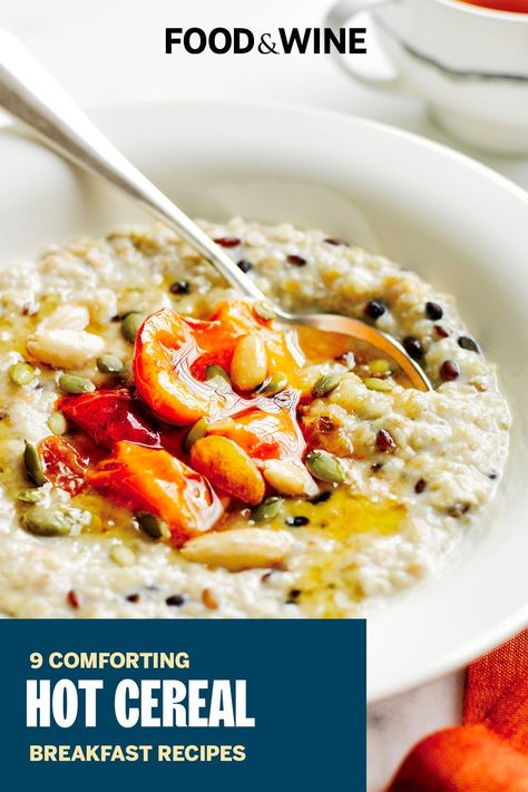 Oat Bran Hot Cereal Recipes, Oatmeal Cereal Recipes, Bran Cereal Recipes, Hot Cereal Recipes, Healthy Nutritious Breakfast, Porridge Toppings, Sweet Porridge, Hot Breakfast Cereal, Gluten Free Substitutes