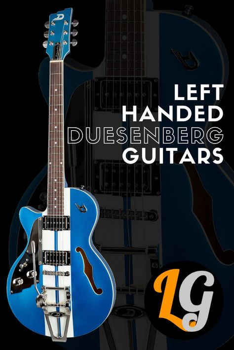 Left Handed Guitar, Duesenberg Guitar, Left Handed Electric Guitars, Lefty Guitars, Dropkick Murphys, Beautiful Guitars, Left Handed, Electric Guitar, Bass